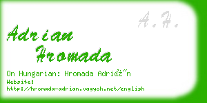 adrian hromada business card